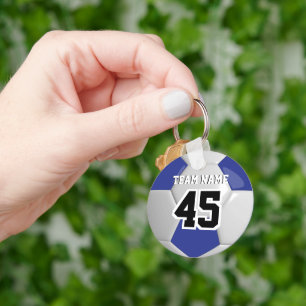 Chaveiro Escuro, Azul e Branco, bola de futebol