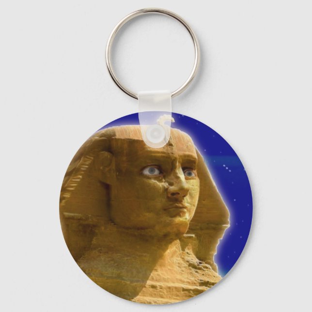 Chaveiro Esfinge Egípcio Antigo em Giza Art Design (Frente)