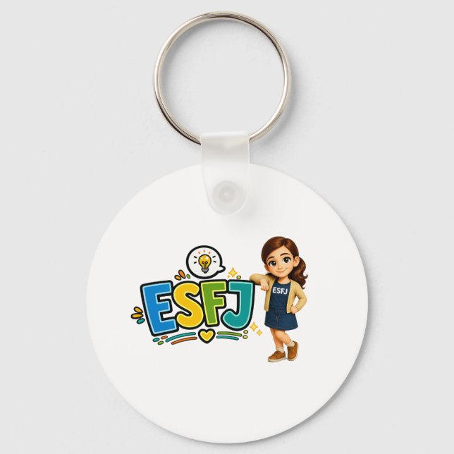 Chaveiro ESFJ — A Construtora de Conexões (Frente)