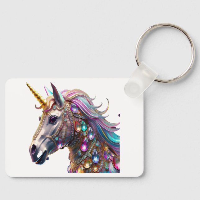 Chaveiro Esmeraldas E Esfregões Em Um Design De Ornamentado (Frente)