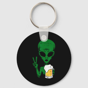 Chaveiro Espaço-51 Cerveja Alienígena Sinal de Paz Hallow B