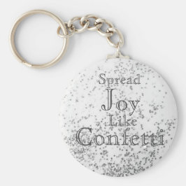 Chaveiro Espalhar Alegria Como Confetti White