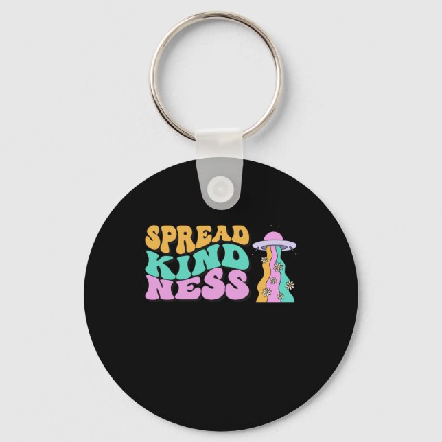 Chaveiro Espalhar Bondade Pastel Ufo Rainbow Sticker (Frente)