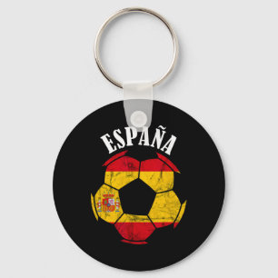 Chaveiro Espanha Bandeira da Espanha Jogador de Futebol Esp