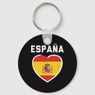 Chaveiro Espanha E Espana - Futebol E Bandeira Da Camisa