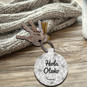 Chaveiro Espanhol Alô Autumn Fall Vibes Personalizar