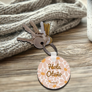 Chaveiro Espanhol Alô Autumn Fall Vibes Personalizar
