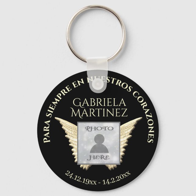 Chaveiro Espanhol para siempre en nuestros corazones (Frente)