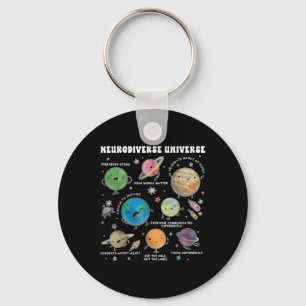 Chaveiro Especial do Planeta Espacial Universo Neurodiversi
