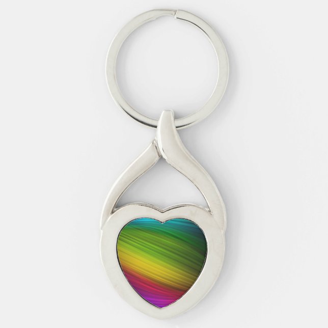 Chaveiro Espectro Incrível de Cores de Arco-íris (Frente)