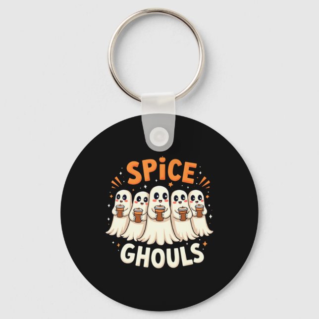 Chaveiro Espectros de Especiarias Halloween Fantasma Abóbor (Frente)