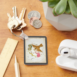 Chaveiro Espelho de Urânia, Mapa Celeste de Astronomia Anti