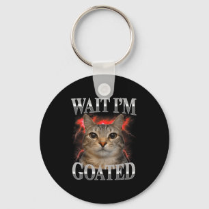 Chaveiro Espera gato divino bobo meme de gato engraçado hom