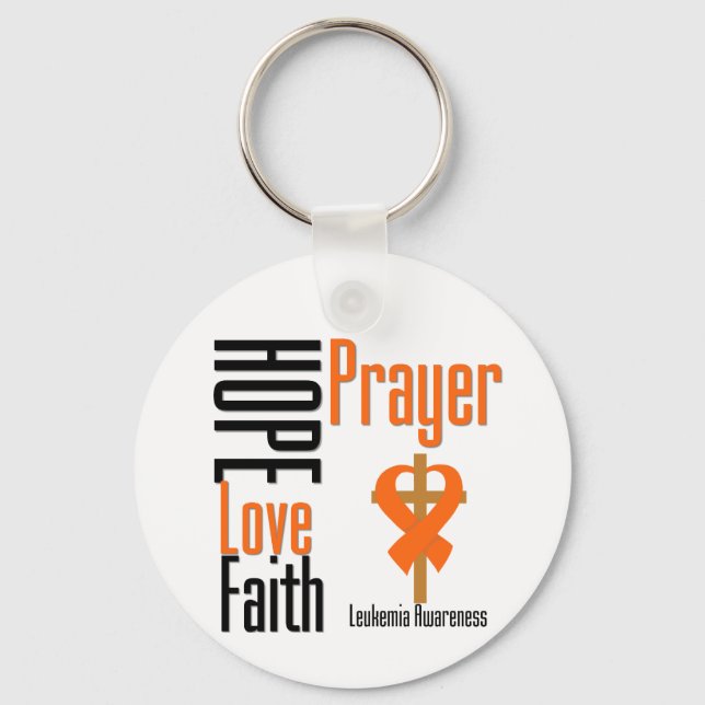 Chaveiro Esperança amor, fé, cruz de oração (Frente)