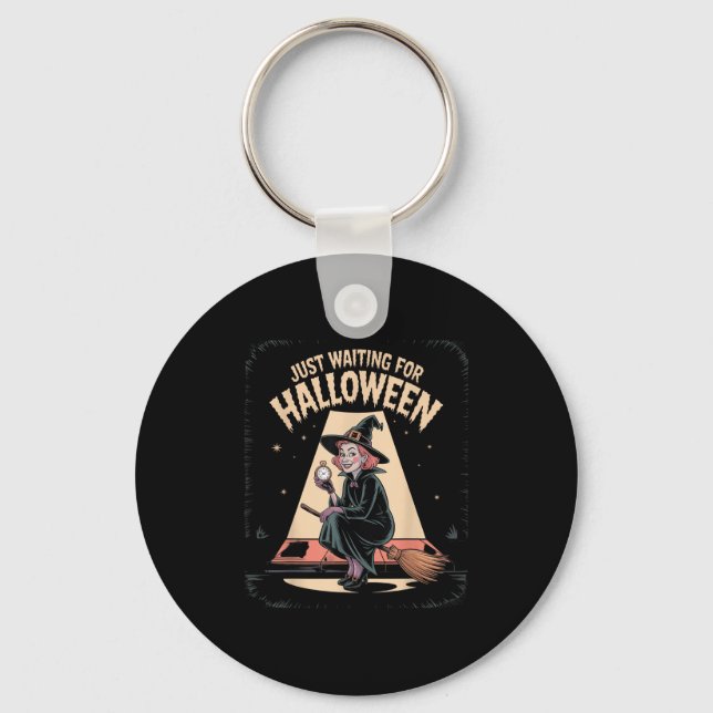 Chaveiro Esperando pelo verão do Halloween (Frente)