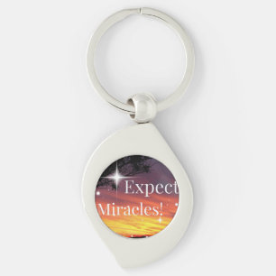 Chaveiro Esperar milagres brilham aspas inspiracionais suns