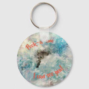 CHAVEIRO ESPERE UM BOO QUE EU POSSO VER VOCÊ GATO