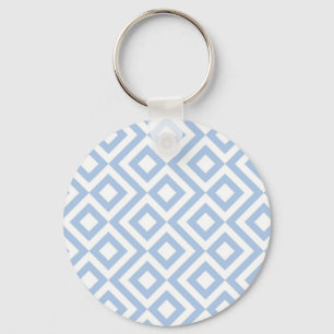 Chaveiro Espessante Azul-Claro e Branco