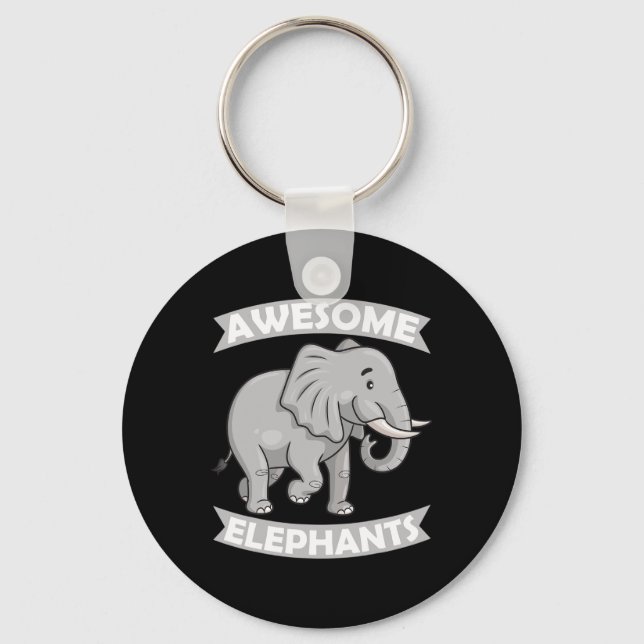 Chaveiro Espetacular Elefantes Zoo Circus Elephant Conserva (Frente)