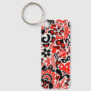 Chaveiro Espetáculo floral de arte popular ucraniana