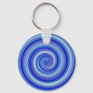 Chaveiro Espiral azul e azul claro