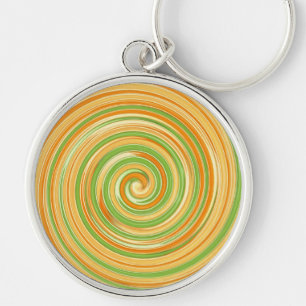 Chaveiro Espiral de coloridos de citros divertidos