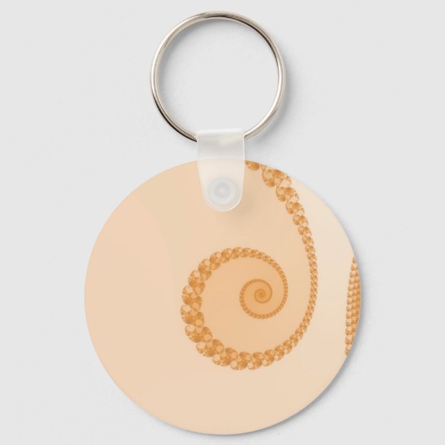 Chaveiro Espiral Simples Dourado (Frente)