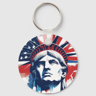 Chaveiro Espírito do Dia da Independência em 4 de julho