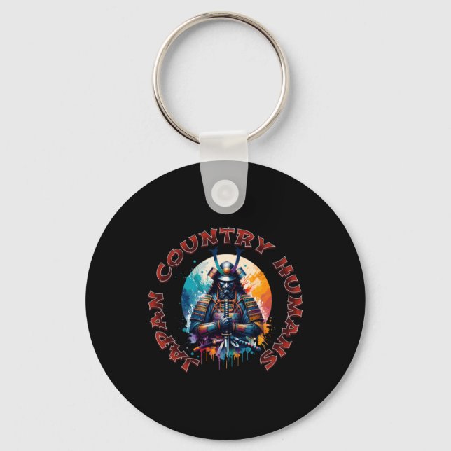 Chaveiro Espírito Samurai - Adesivo de Honra do Guerreiro  (Frente)