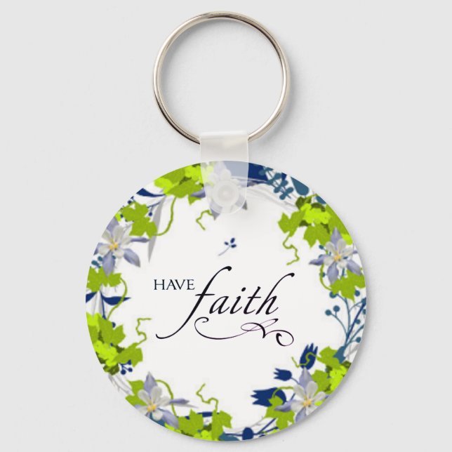 Chaveiro Espiritual Fé Consciente Ama Arte Esperança (Frente)