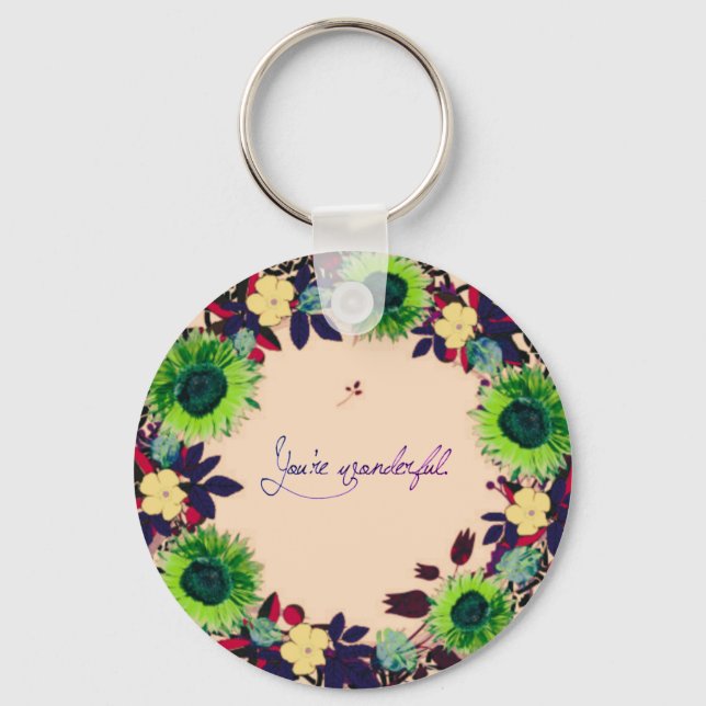 Chaveiro Espiritual Fé Consciente Ama Arte Esperança (Frente)