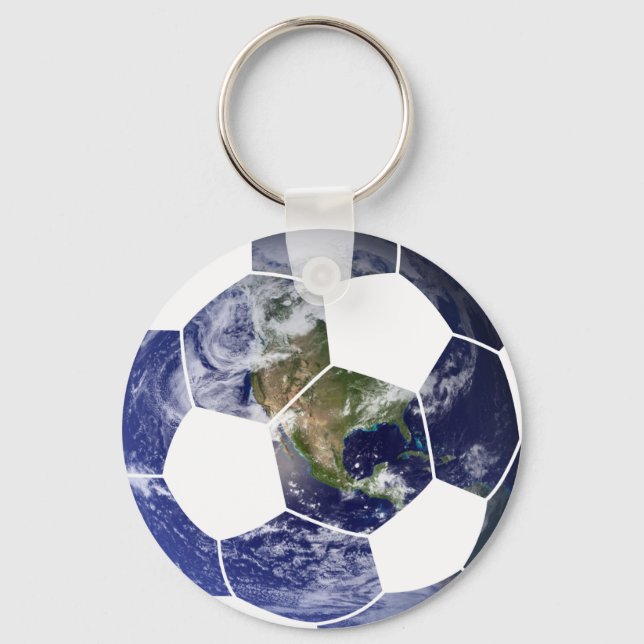 Chaveiro Esportes de bola de futebol Terra (Frente)