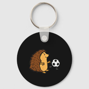 Chaveiro Esportes de sorrisoouriço fofo jogando futebol 