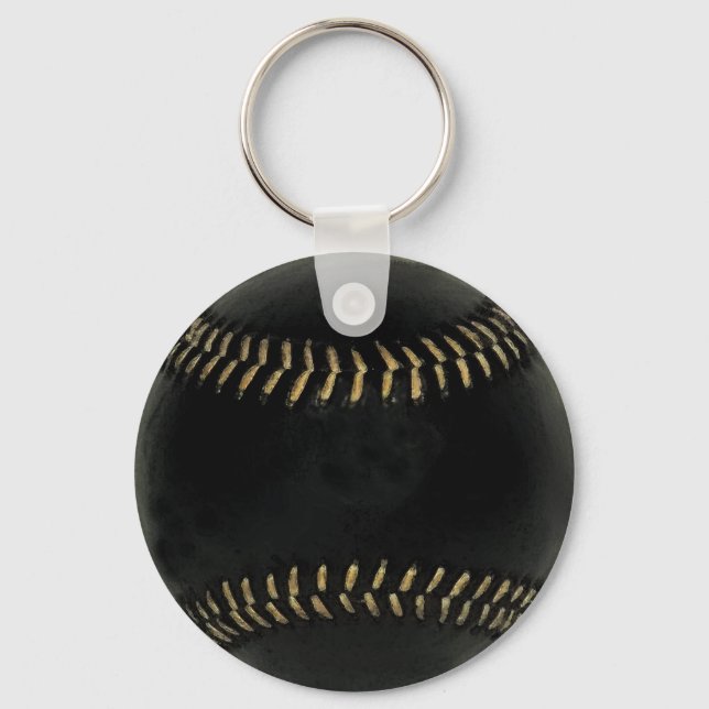 Chaveiro esportes, preto de beisebol (Frente)