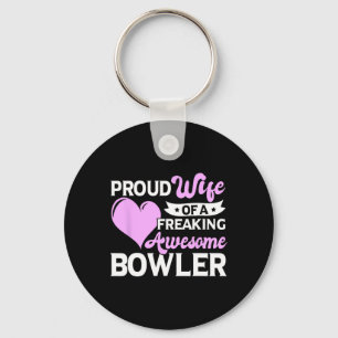 Chaveiro Esposa do treinador do jogador de boliche Bowler