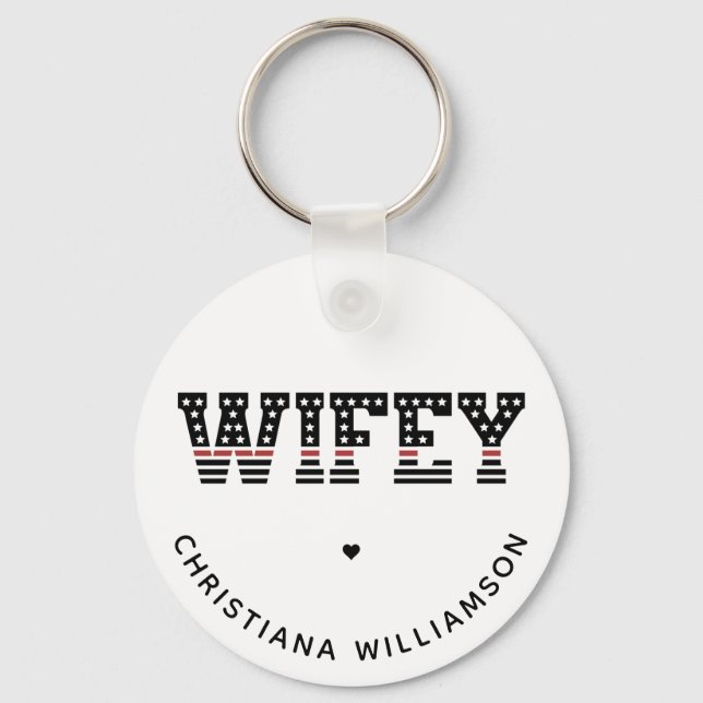 Chaveiro Esposa-Fogo Magra-Vermelha-Bombeiro Esposa-Bombeir (Frente)