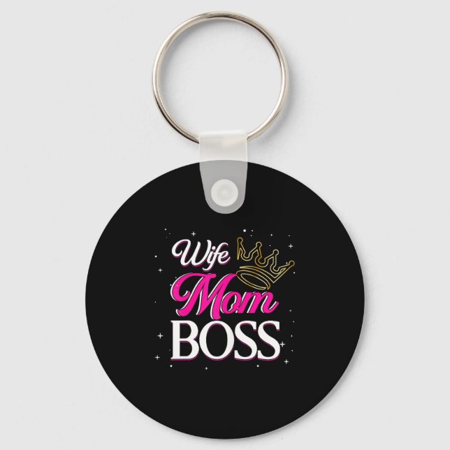 Chaveiro Esposa mãe chefe _ mamãe mama _ dia das mães (Frente)