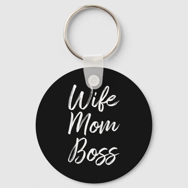 Chaveiro Esposa mãe chefe senhora engraçada mamãe fofa Espo (Frente)