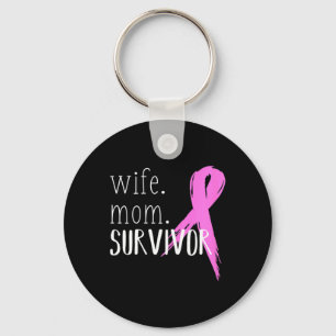 Chaveiro Esposa Mãe Sobrevivente Design Presente Para Cance