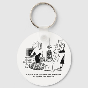 Chaveiro Esposa Oculta o controle remoto da TV