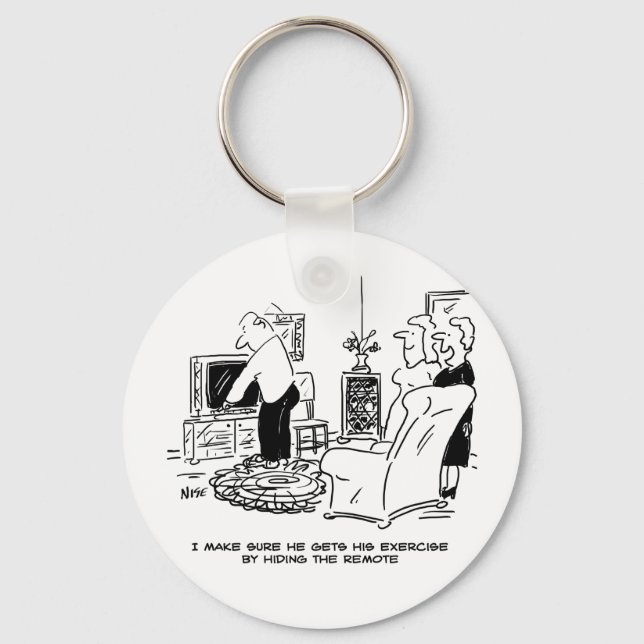 Chaveiro Esposa Oculta o controle remoto da TV (Frente)