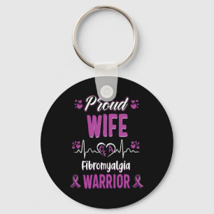 Chaveiro Esposa Orgulhosa Fibromialgia Guerreira Sensibiliz