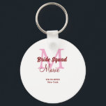 Chaveiro Esquadra da noiva adicionar nome monograma madrinh<br><div class="desc">belo design</div>