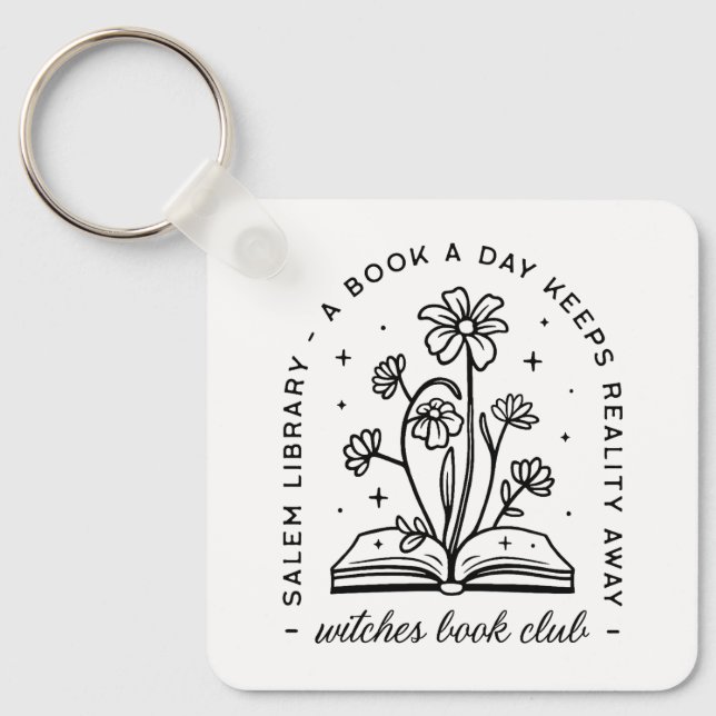Chaveiro Esquadrão de bruxas do clube de amantes de livros (Frente)