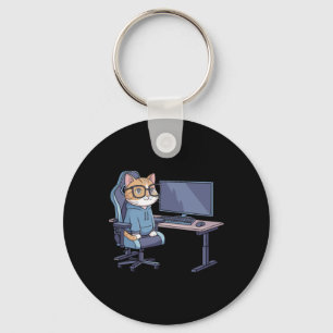 Chaveiro Esquadrão de Gatos Gamers Meme Divertido 1