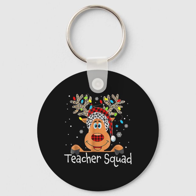 Chaveiro Esquadrão de Professores Rena Professor Natal Xmas (Frente)