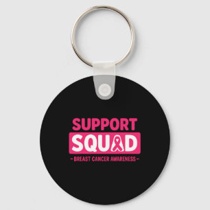 Chaveiro Esquadrão de Suporte de Fita Rosa para a Awarness