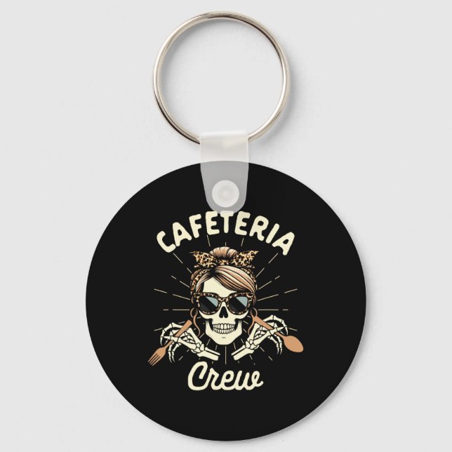 Chaveiro Esquadrão de Trabalhadores da Cafeteria Lady Skele (Frente)