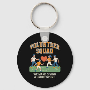Chaveiro Esquadrão de Voluntários - Design de Futebol de Co