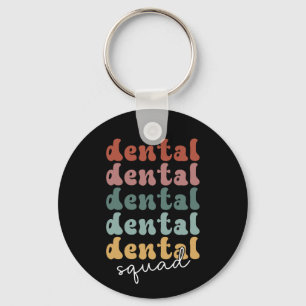 Chaveiro Esquadrão dentário retrô Equipe dentária Funci